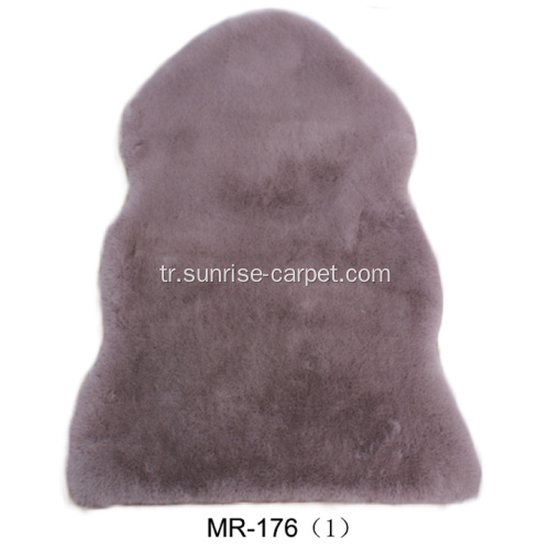 Sahte Tavşan Düz veya karışık renk Shaggy Carpet